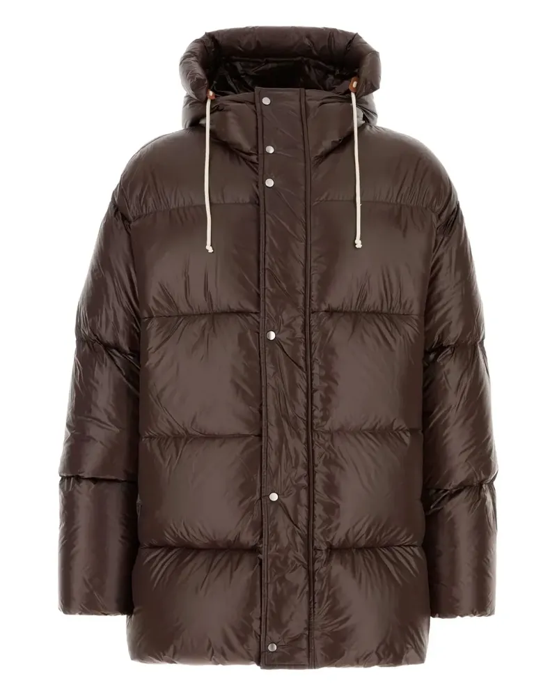 Jil Sander Daunenjacke mit Kapuze - Braun Braun
