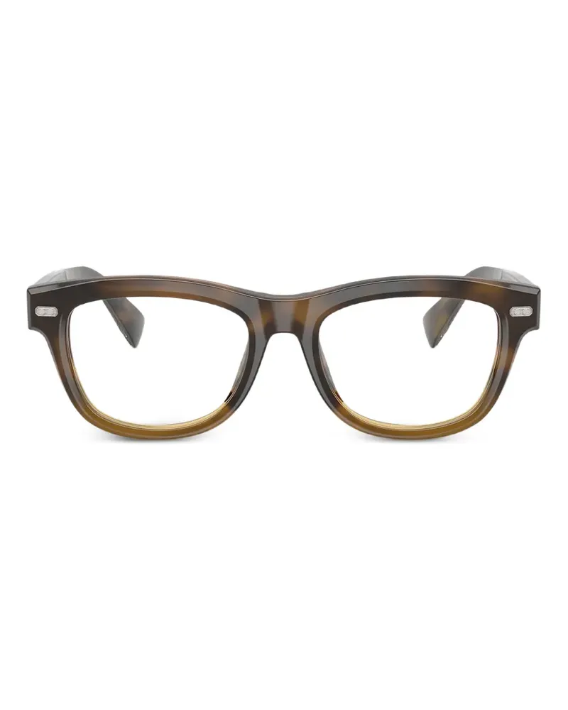 Brunello Cucinelli Brille mit eckigem Gestell - Braun Braun