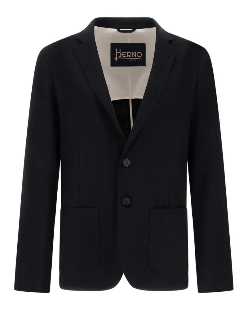 Herno single-breasted blazer - Schwarz Schwarz
