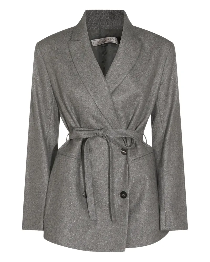 Antonelli Firenze Cabanjacke mit Gürtel - Grau Grau