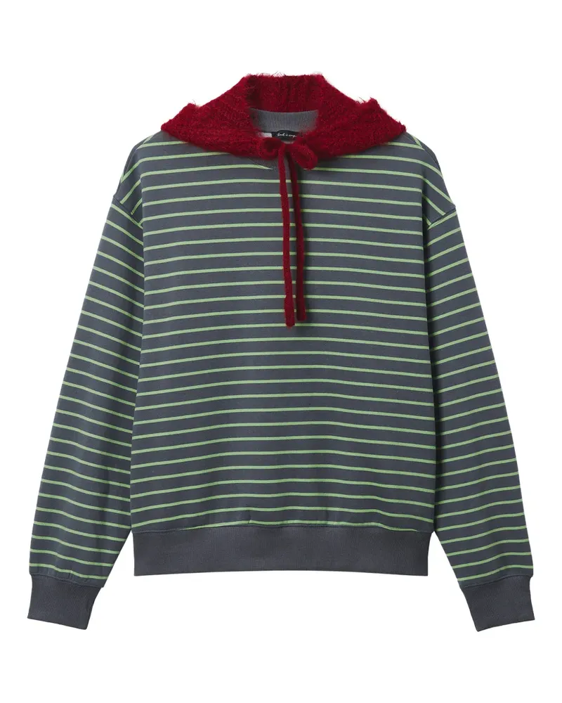 Tout a Coup Gestreiftes Sweatshirt - Grau Grau