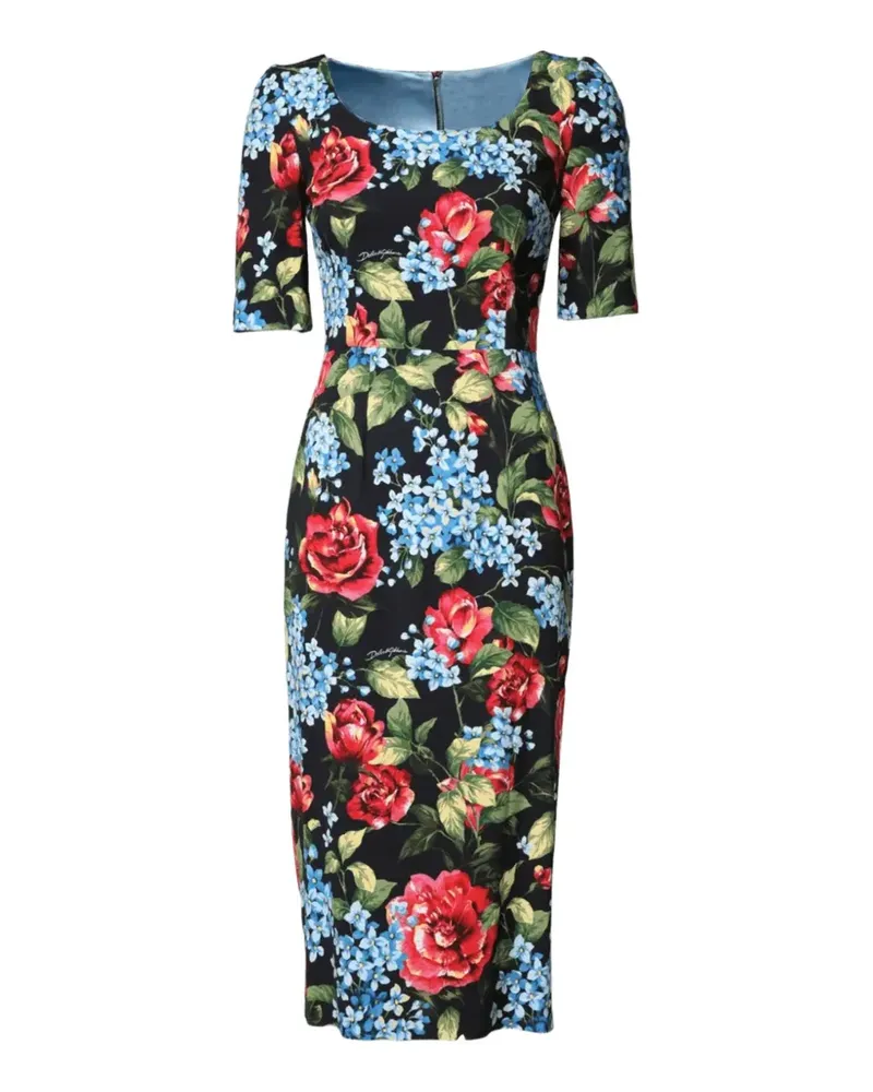 Dolce & Gabbana Bluse mit Blumenprint - Schwarz Schwarz