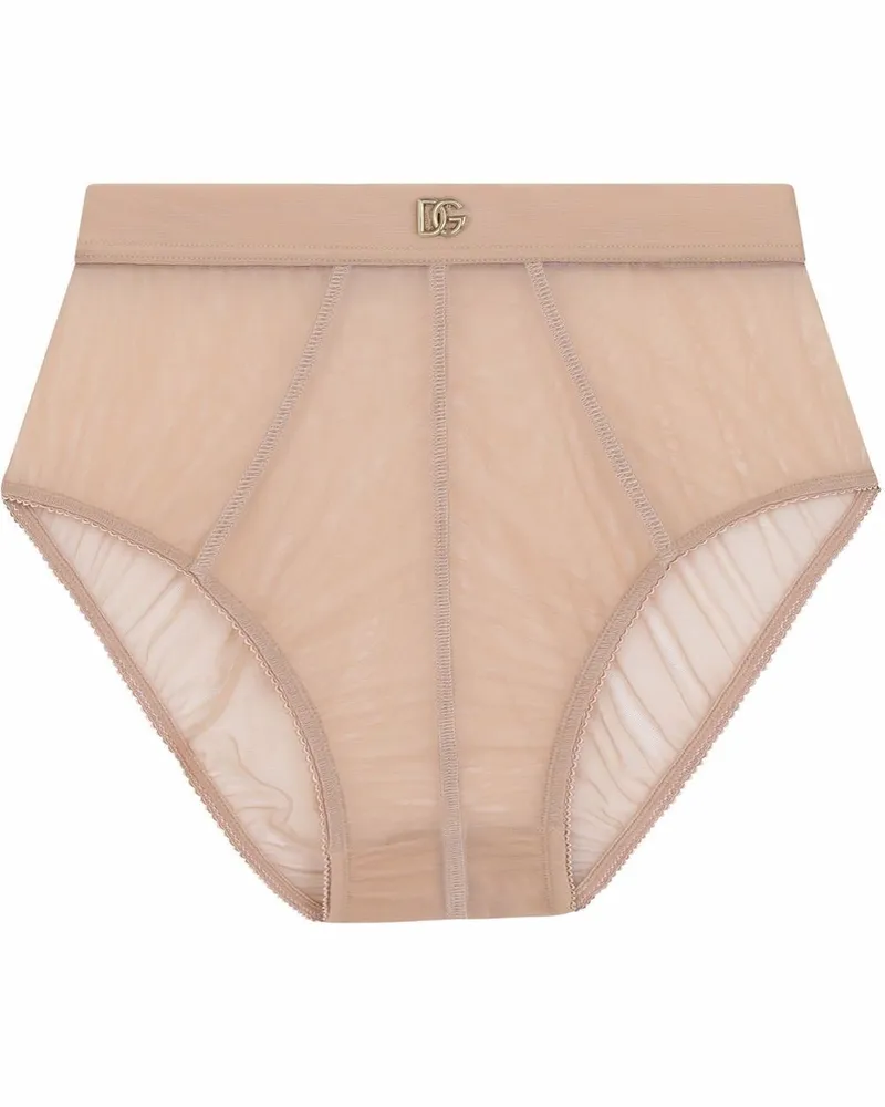 Dolce & Gabbana Slip mit hohem Bund - Nude Nude