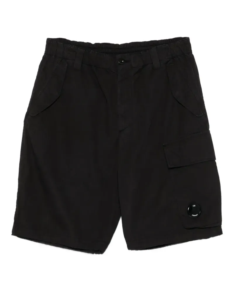 C.P. Company Lens-detail cargo shorts - Schwarz Schwarz