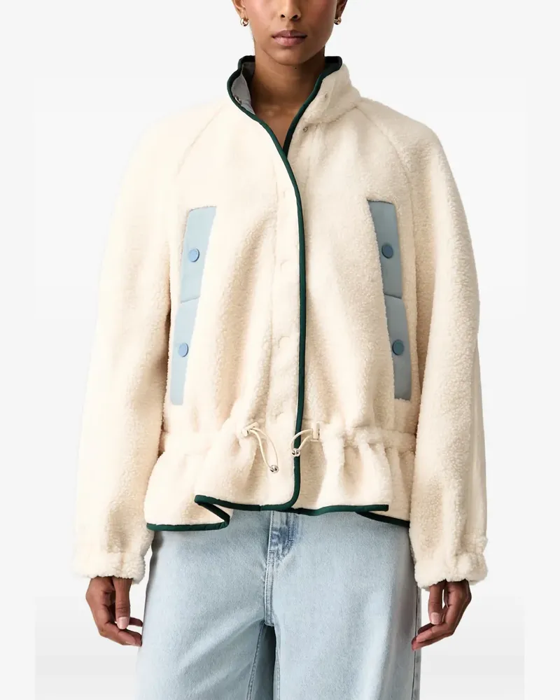 Stine Goya Fleecejacke mit Rüschenbesatz - Nude Nude