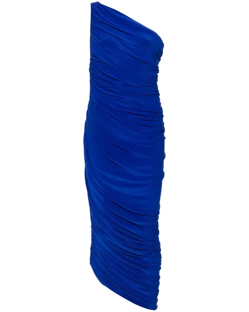 Norma Kamali Gerafftes Diana Maxikleid - Blau Blau