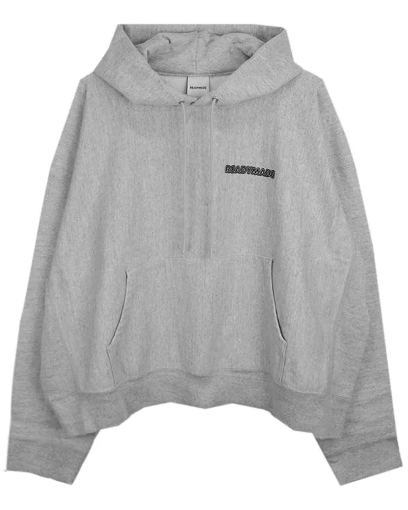 READYMADE Hoodie mit Logo-Stickerei - Grau Grau