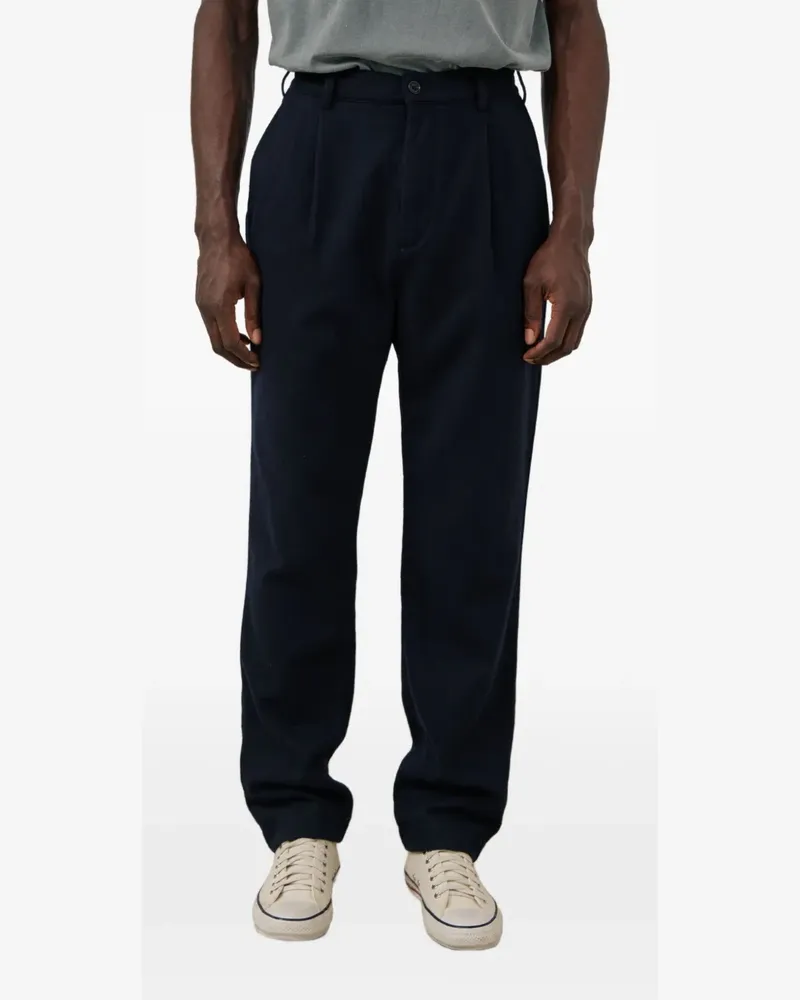 Hartford Task Hose mit Falten und geradem Bein - Blau Blau