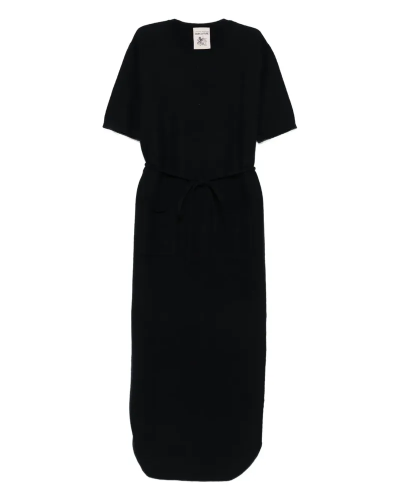 Semicouture Kleid mit Schleifenverschluss - Schwarz Schwarz