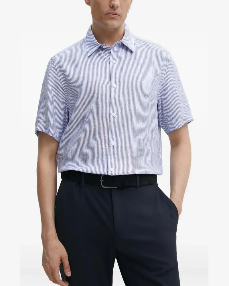 Theory striped short-sleeve shirt - Blau Blau