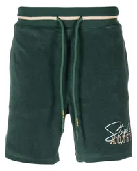 AUTRY Shorts mit Logo-Stickerei Grün