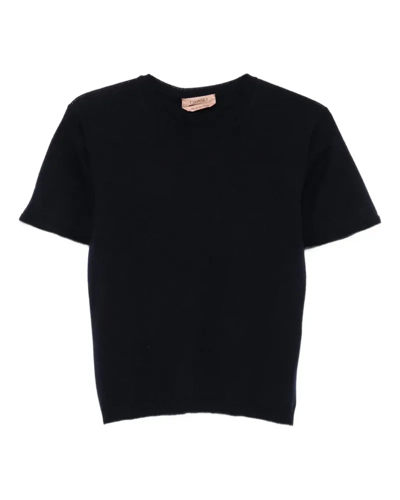 Twin-Set T-Shirt mit Rüschen - Blau Blau