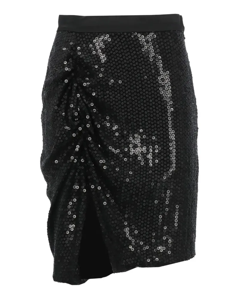 Vivienne Westwood sequin slit skirt - Schwarz Schwarz
