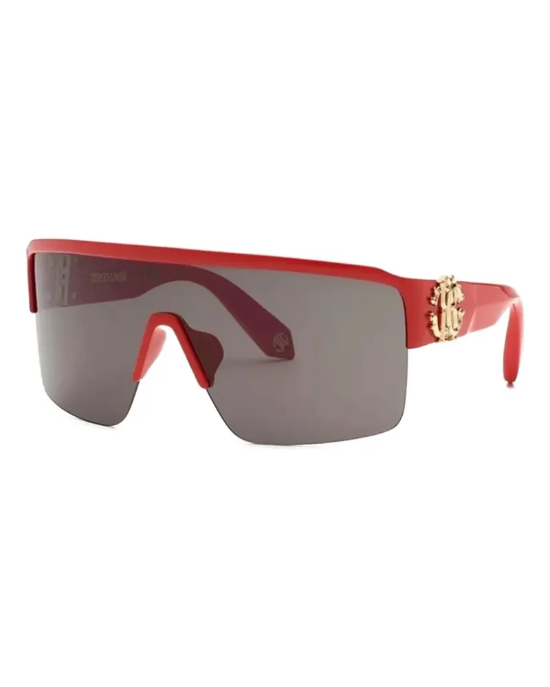 Roberto Cavalli Sonnenbrille mit Logo-Schild - Rot Rot