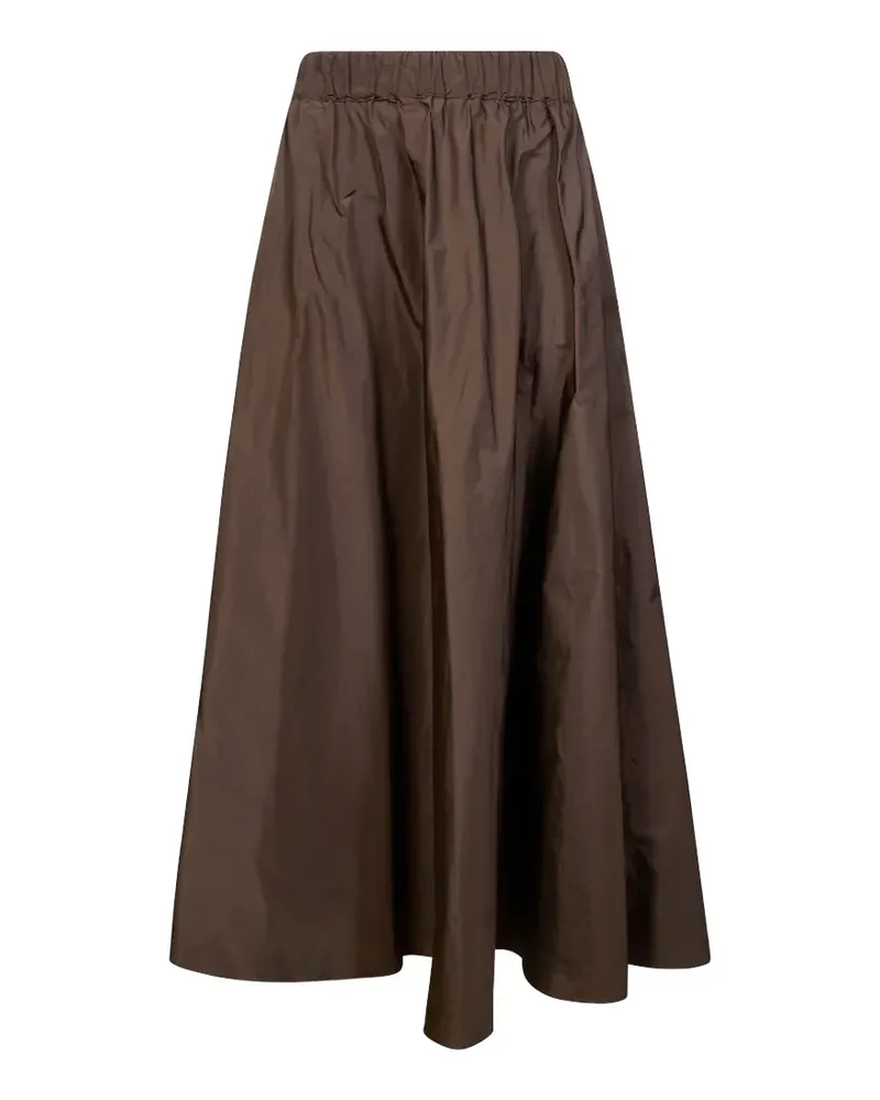 P.A.R.O.S.H. P.A.R.O H. elastic-waistband midi skirt - Braun Braun