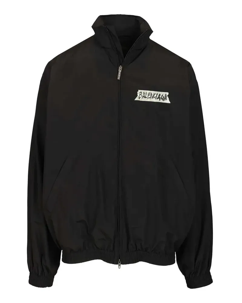 Balenciaga Masking Tape zip-up jacket - Schwarz Schwarz