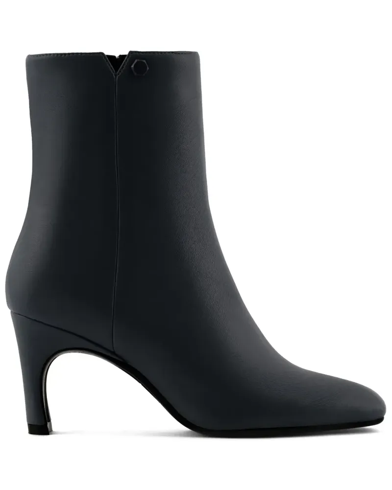Armani Exchange Schnürstiefel mit Logo-Schild - Schwarz Schwarz