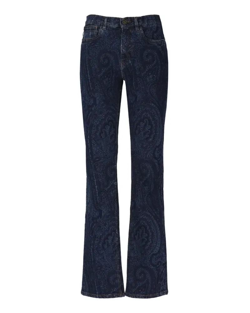 Etro Jeans mit Paisley-Print - Blau Blau