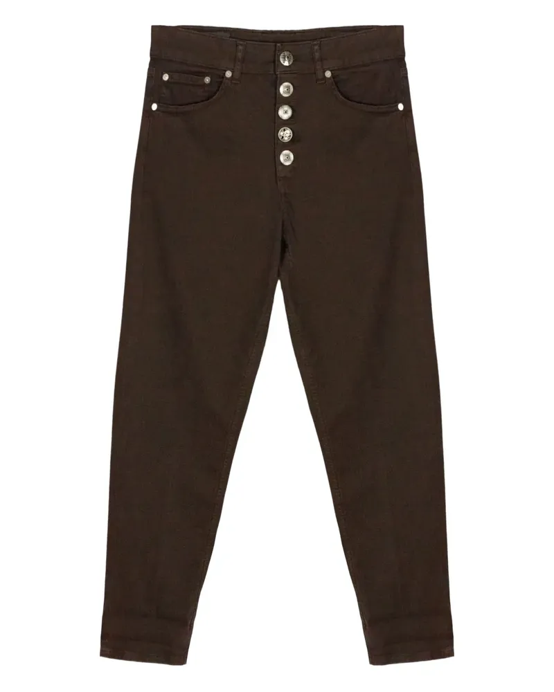 Dondup Koons Jeans mit Metallknöpfen - Braun Braun