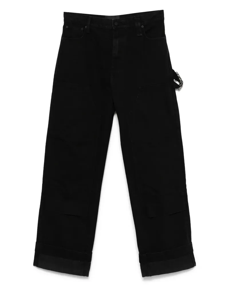 Simone Rocha Verzierte Workwear-Jeans - Schwarz Schwarz