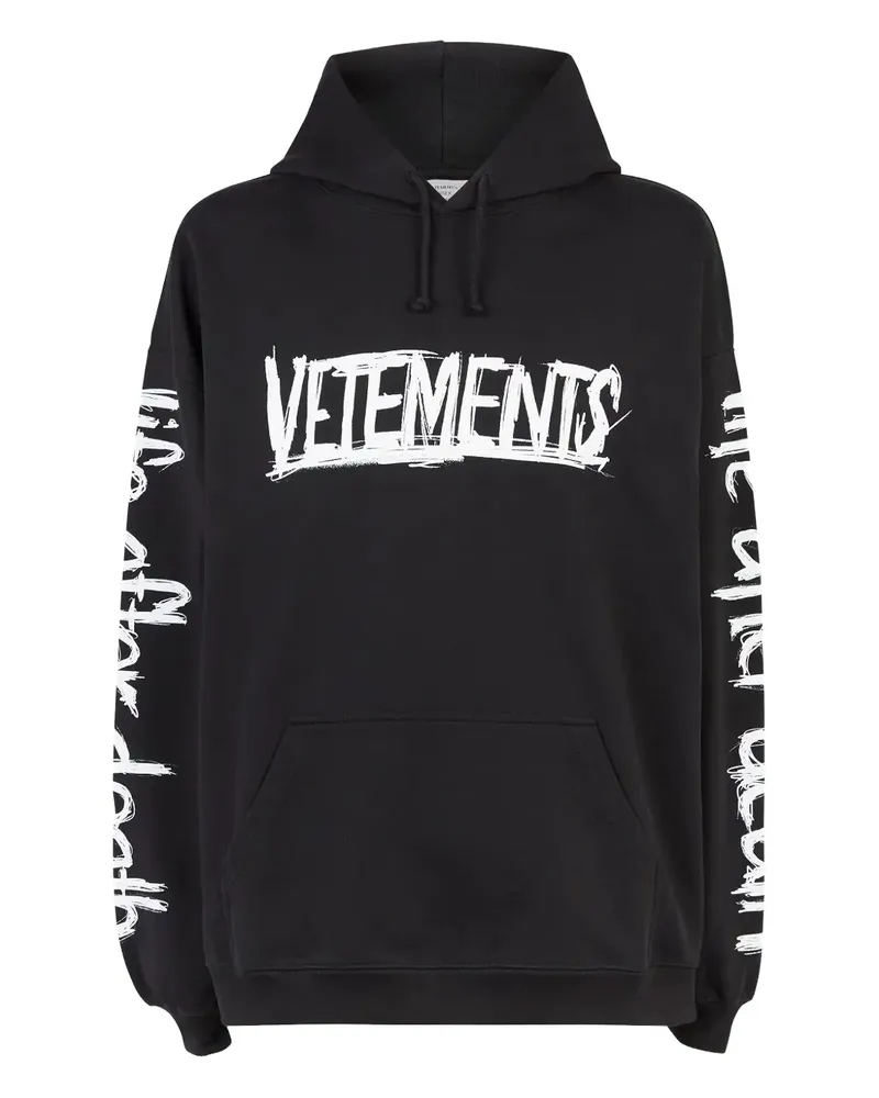 VETEMENTS World Tour Hoodie - Schwarz Schwarz