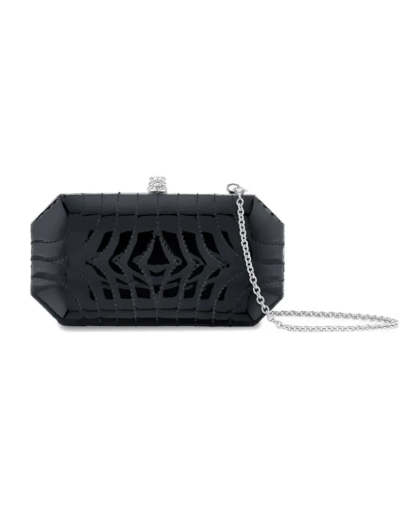 Tyler Ellis small Perry quilted-design clutch bag - Schwarz Schwarz