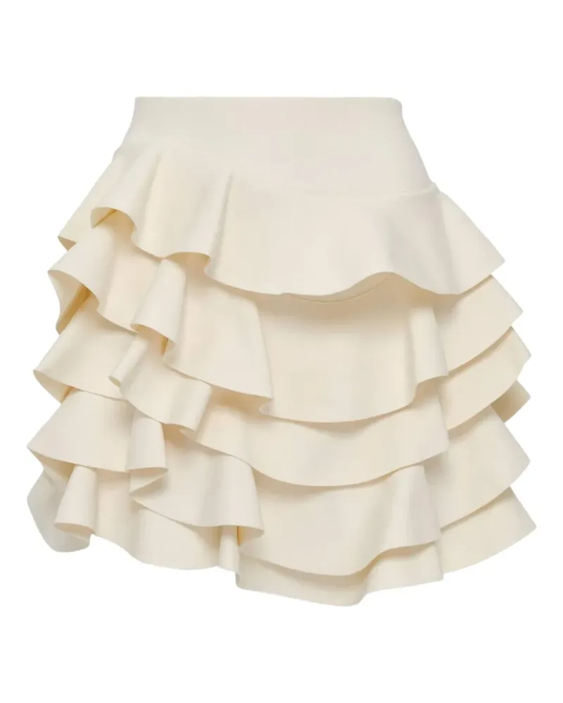 Alexis Arli ruffled mini skirt - Nude Nude