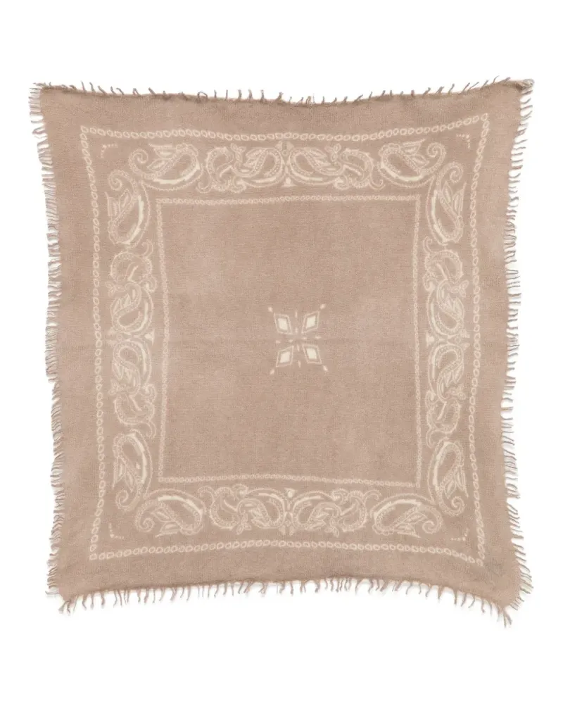 Liska Schal mit Paisley-Print - Nude Nude