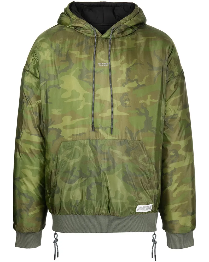 Mostly Heard Rarely Seen Kapuzenjacke mit Camouflage-Print Grün