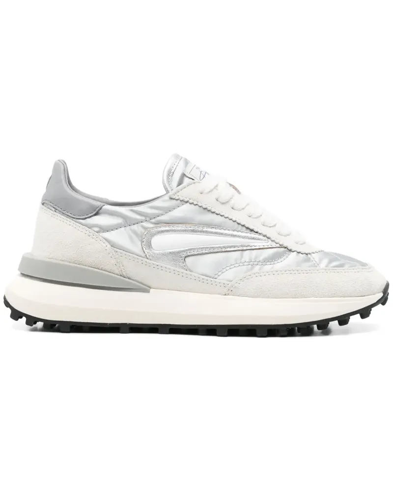 D.A.T.E. Sneakers mit Kontrasteinsätzen - Grau Grau