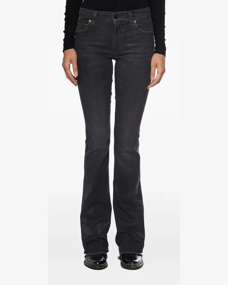 Haikure frayed jeans - Schwarz Schwarz
