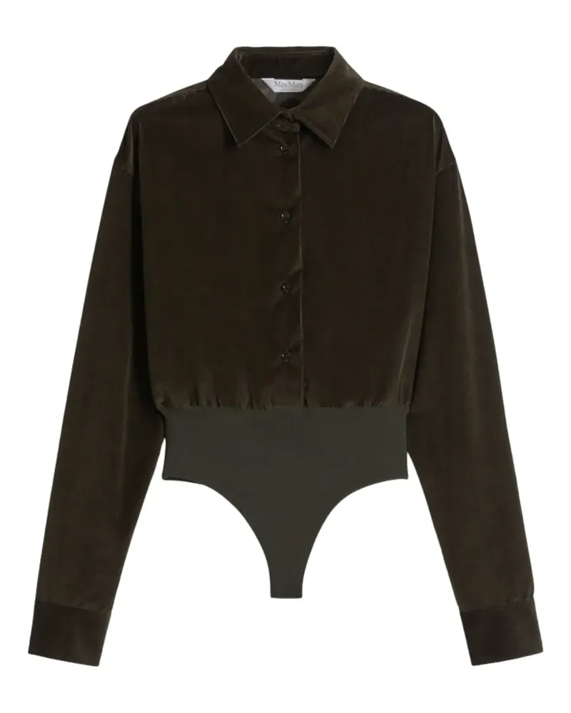 Max Mara Body aus Samt - Grün Grün