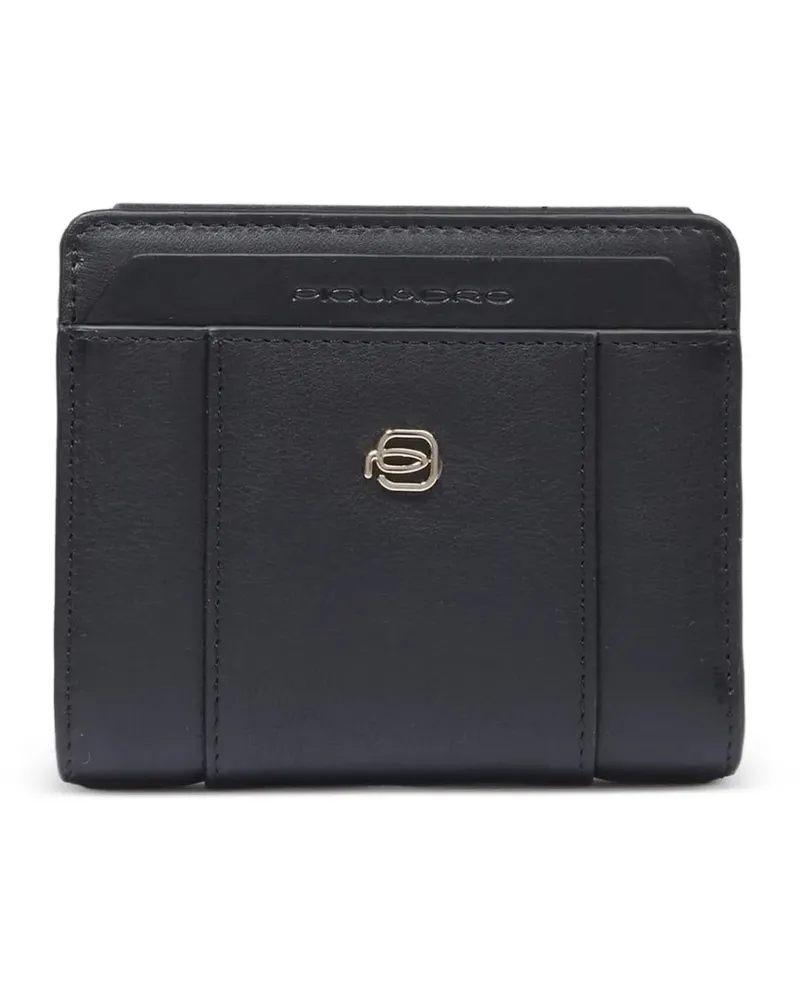 Piquadro Portemonnaie mit Logo - Schwarz Schwarz