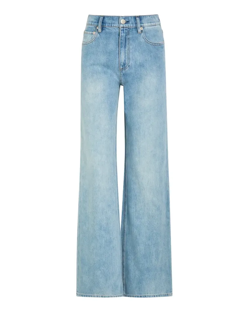 Alice + Olivia Chic faded wide-leg jeans - Blau Blau