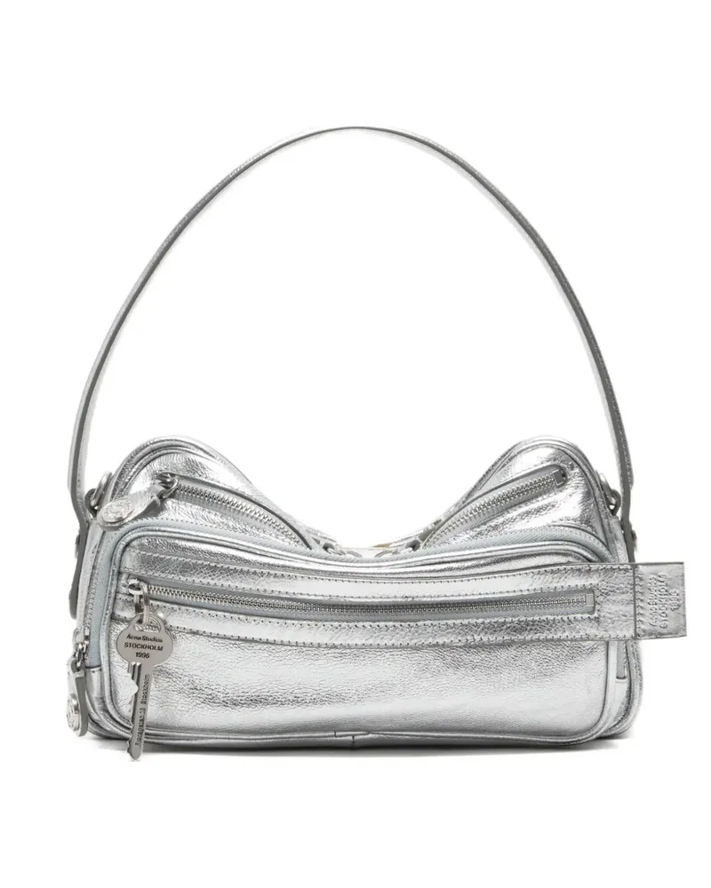 Acne Studios Camero Party Schultertasche mit Metallic-Finish - Silber Silber