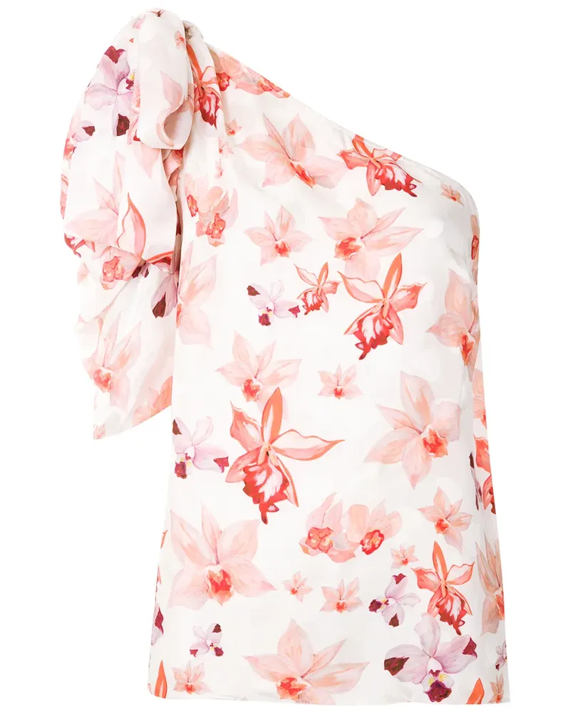 ISOLDA Cecilia de Jacquard de Cajú' Bluse - Weiß Weiß