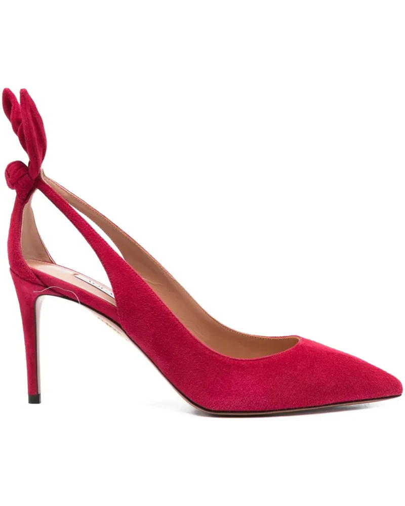 Aquazzura Cut-Out-Pumps mit Schleifendetail 80mm - Rosa Rosa