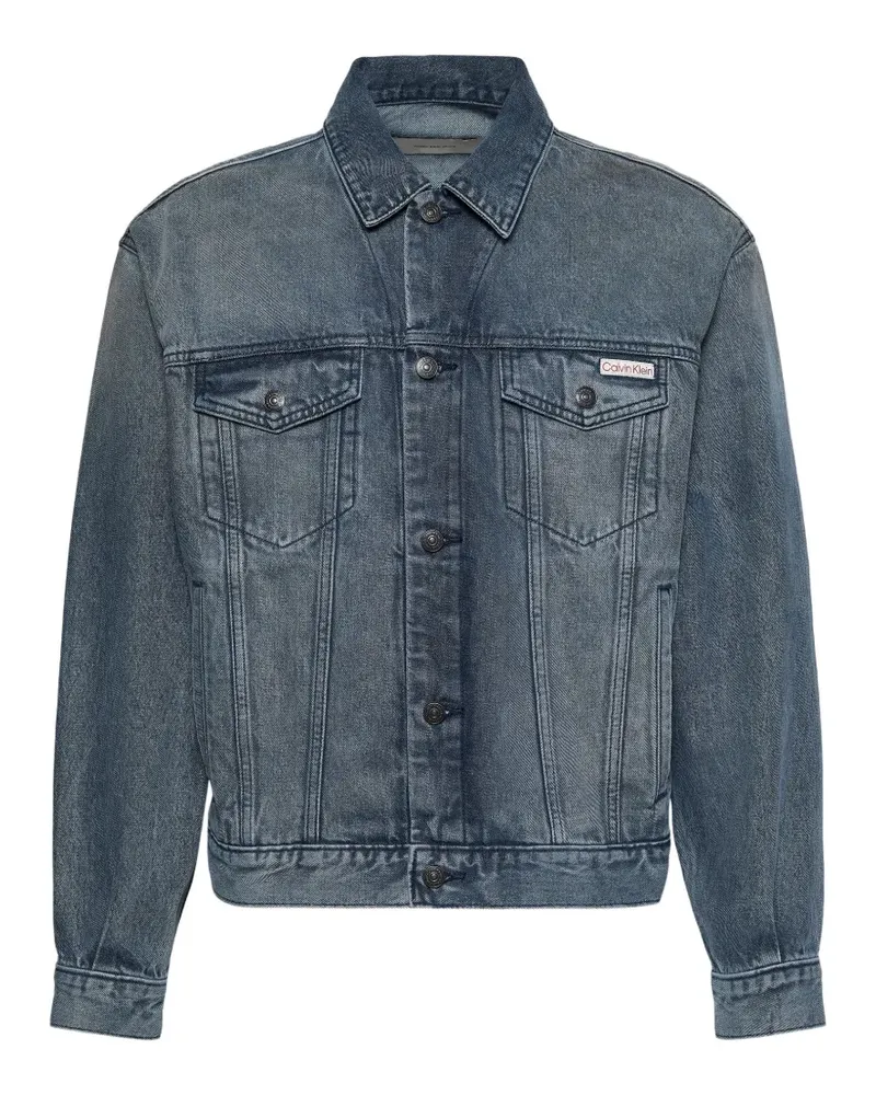 Calvin Klein 90s faded-effect denim jacket - Grau Grau