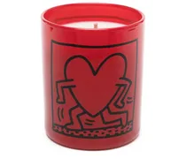 Keith Haring Running Heart Kerze - Rot