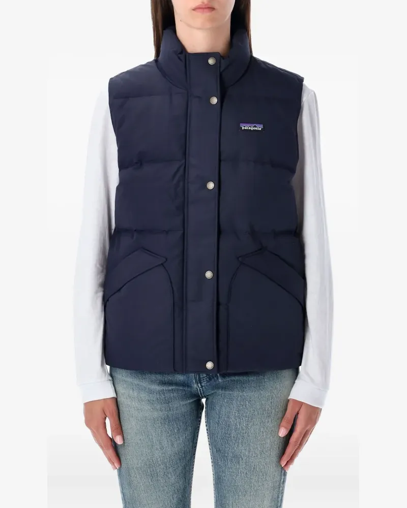 Patagonia logo-patch gilet - Blau Blau