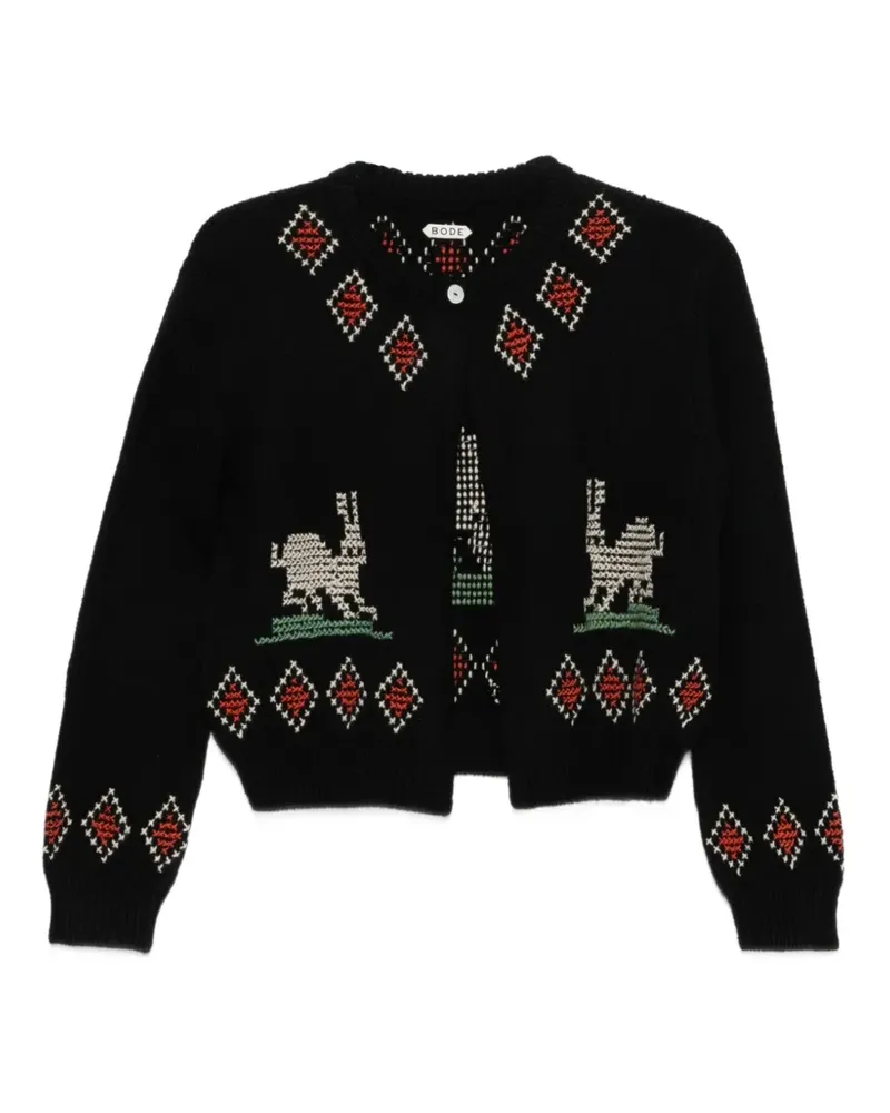BODE Bunny cardigan - Schwarz Schwarz