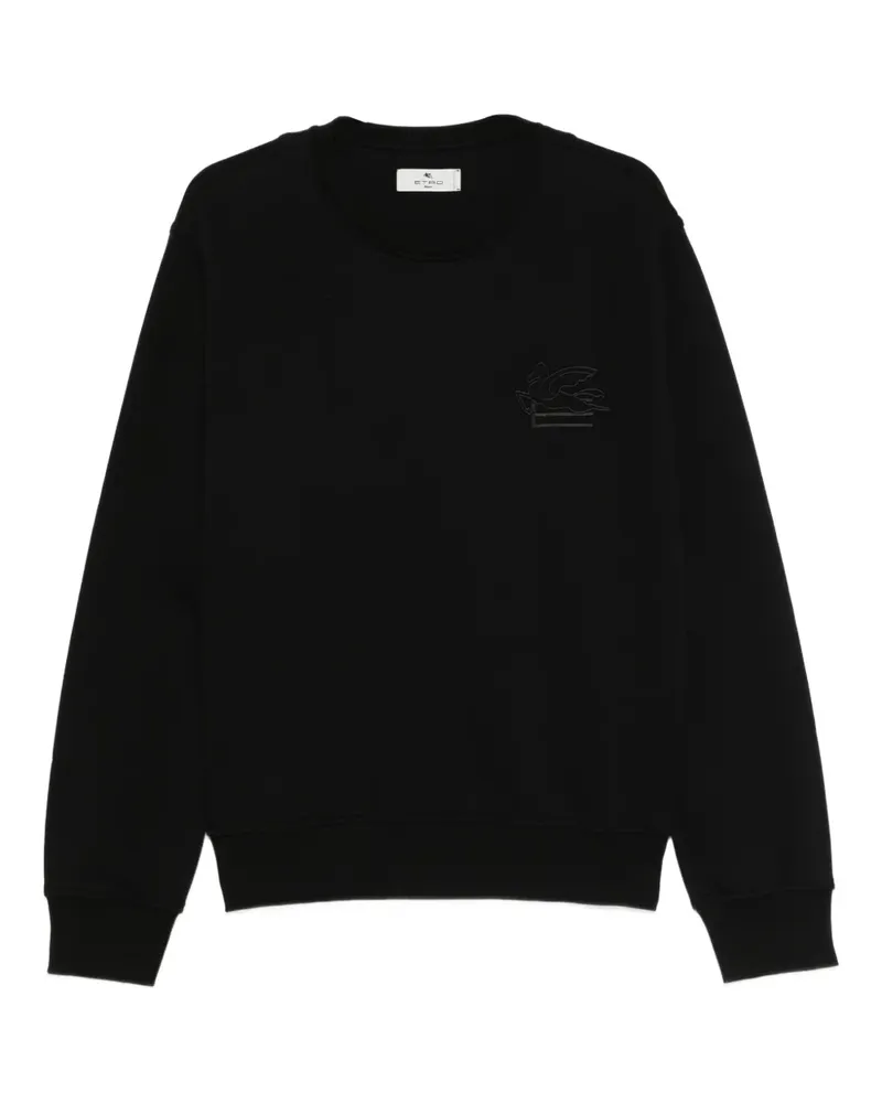 Etro embroidered crew neck sweatshirt - Schwarz Schwarz