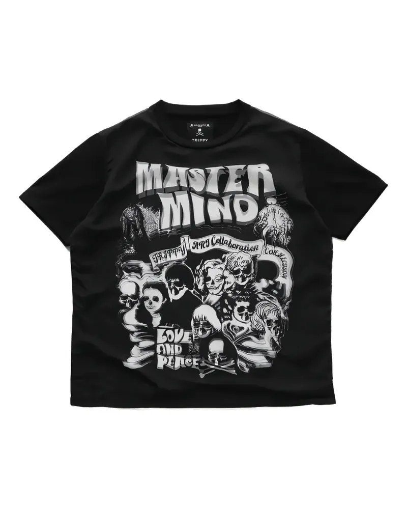 Mastermind Japan x Trippy Mikio Art Rock Stars T-shirt - Schwarz Schwarz