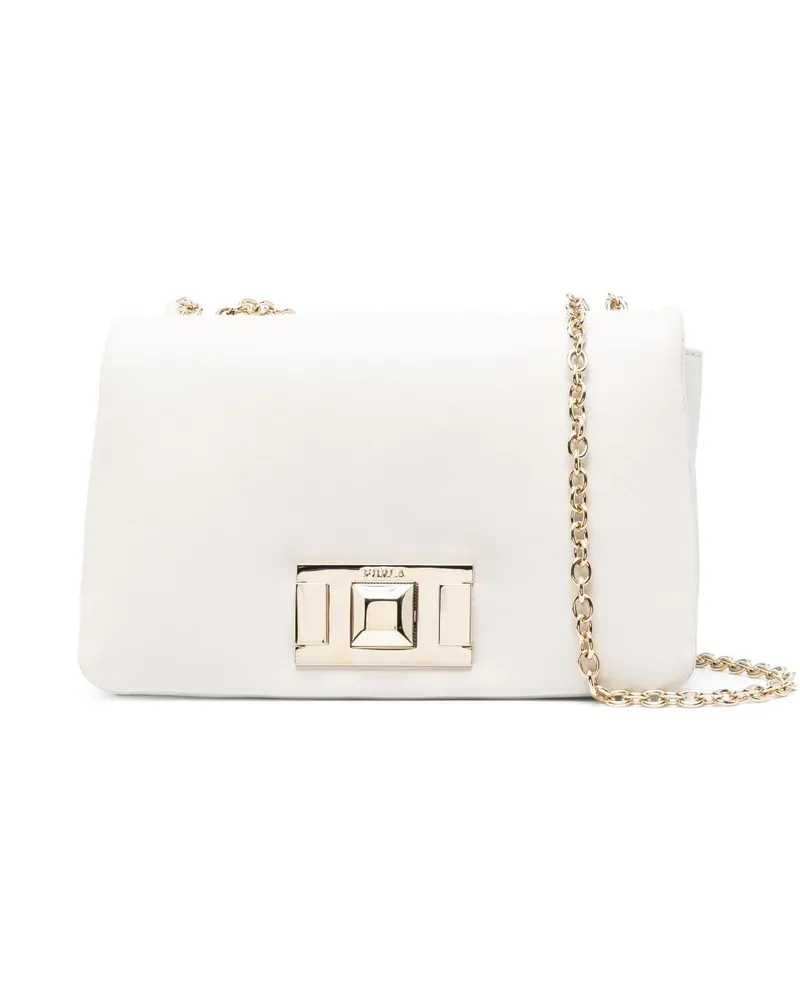 Furla Umhängetasche mit Logo-Prägung - Weiß Weiß