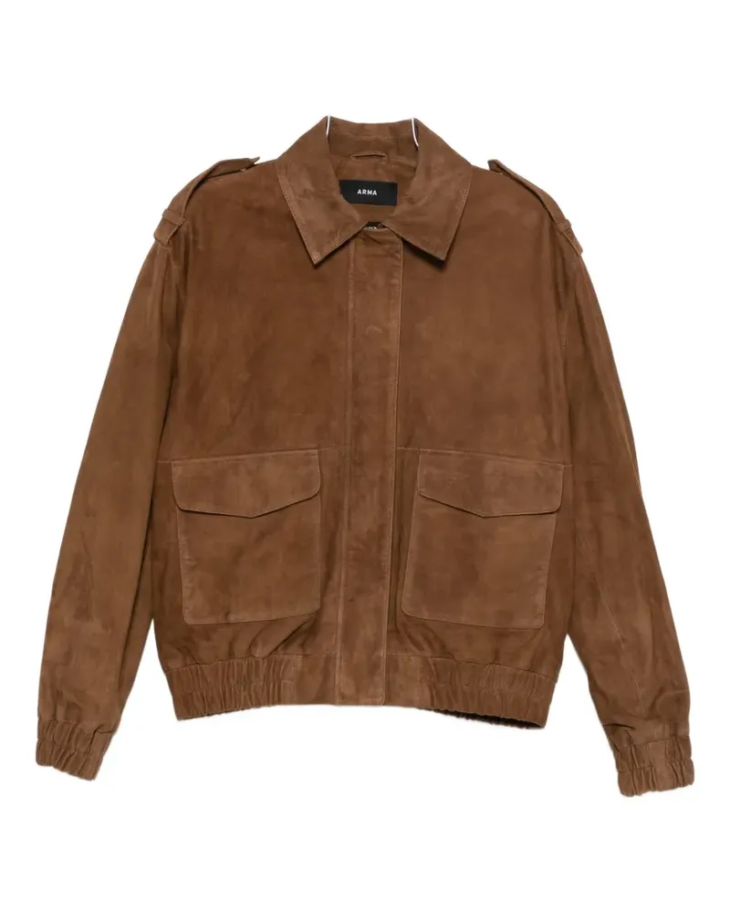 Arma Wildlederjacke mit Tasche - Braun Braun