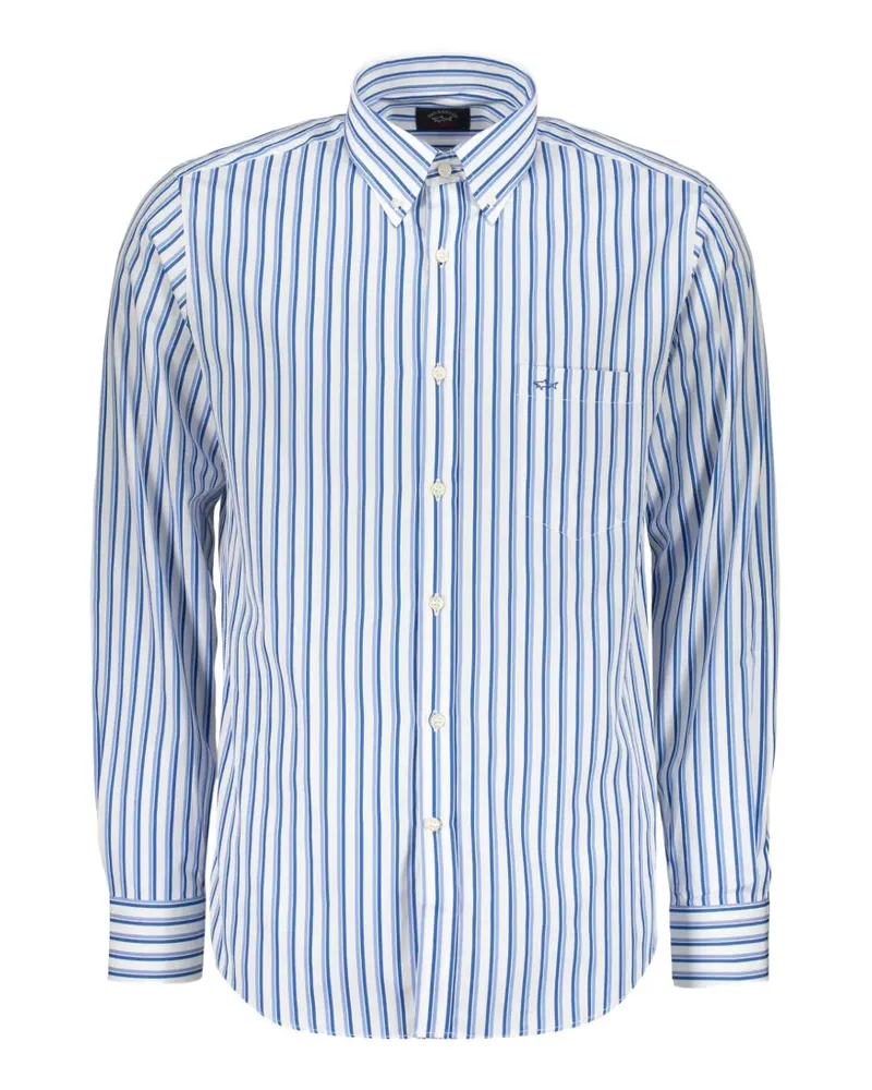 Paul & Shark striped long-sleeve shirt - Weiß Weiß