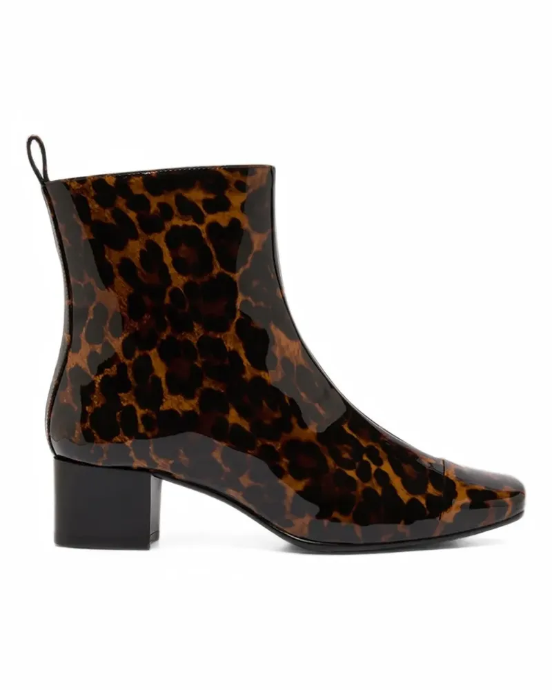 Carel Estime Stiefeletten mit Leopardenprint - Braun Braun