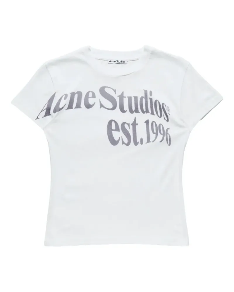 Acne Studios organic-cotton graphic T-shirt - Nude Nude
