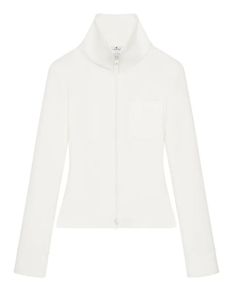 Courrèges Cardigan mit Reißverschluss - Weiß Weiß