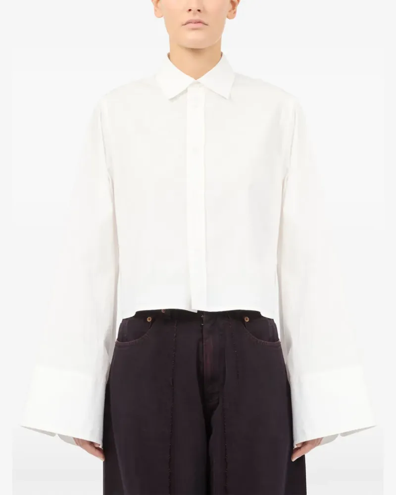 Maison Margiela Hemd mit Glockenärmeln - Weiß Weiß